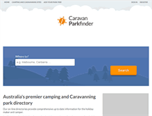 Tablet Screenshot of caravan-parkfinder.com.au